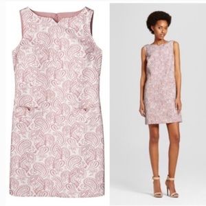 Victoria Beckham for Target Blush Floral Jacquard Shift Dress